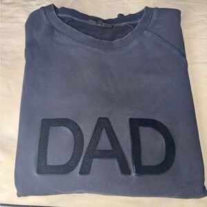 Navy Ron Dorff Men’s “DAD” Appliqué Sweatshirt